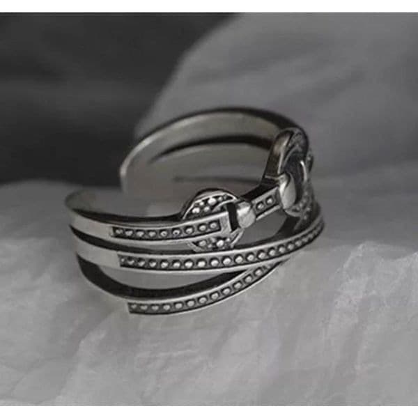The Belt It Ring in 925 Silver - Thumbnail 2