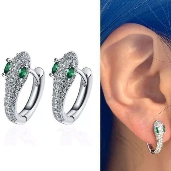 The Serpentine Earring in 925 silver - Image 1
