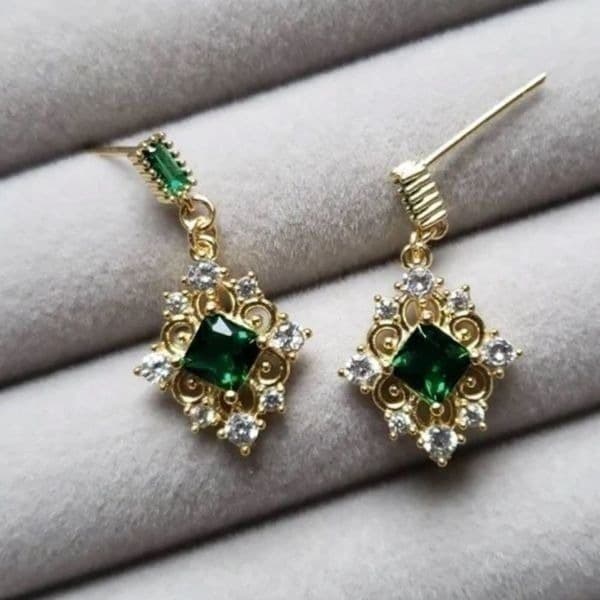 The Green Genesis Earring in gold - Thumbnail 3