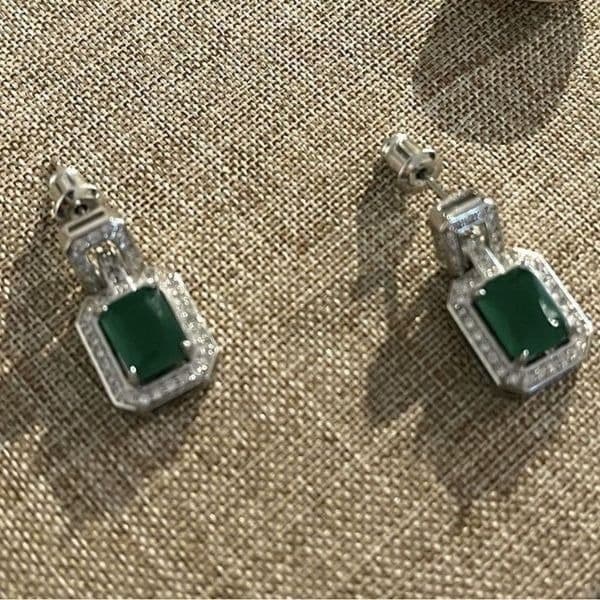 The Emerald City Drop earrings in 925 silver - Thumbnail 7