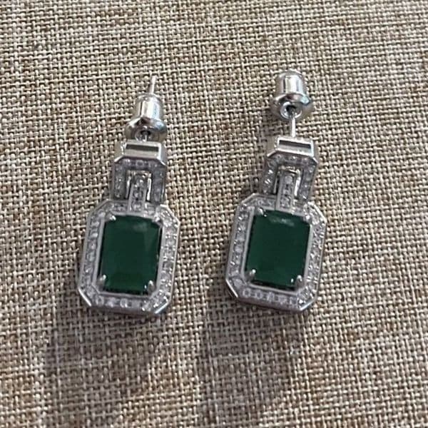 The Emerald City Drop earrings in 925 silver - Thumbnail 5