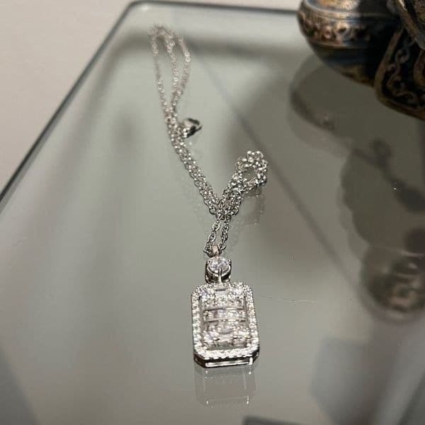 The Empire 2.0 Necklace in 925 and white sapphire - Thumbnail 4