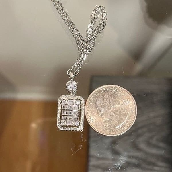 The Empire 2.0 Necklace in 925 and white sapphire - Thumbnail 3