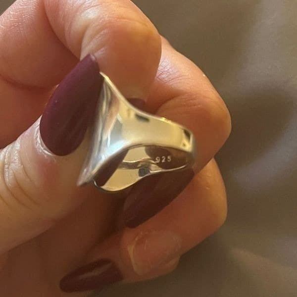 The Abstract Wave Ring in 925 silver - Thumbnail 5