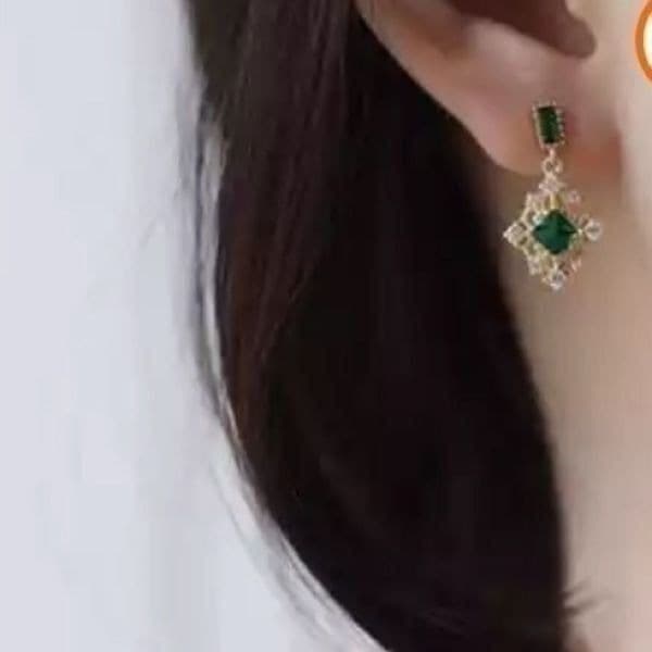 The Green Genesis Earring in gold - Thumbnail 7