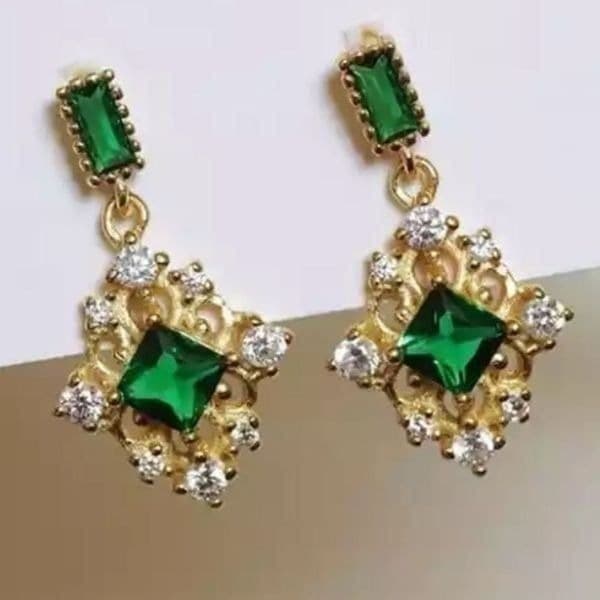 The Green Genesis Earring in gold - Thumbnail 6