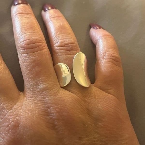 The Abstract Wave Ring in 925 silver - Image 1