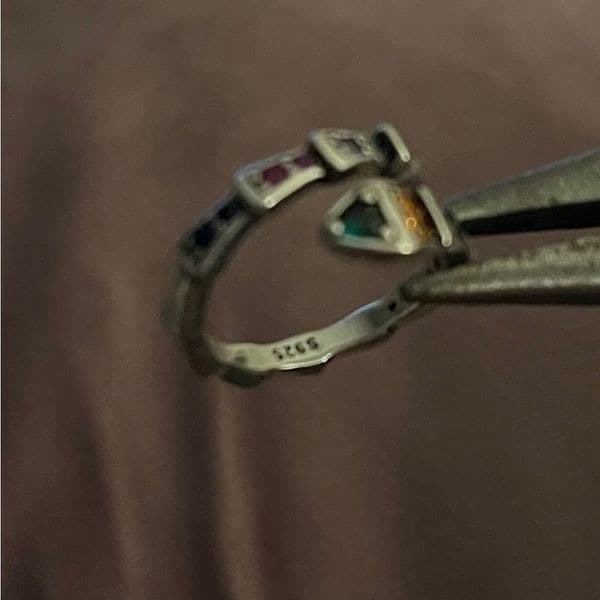 The Multi-Colored Serpent Ring in 925 silver - Thumbnail 3