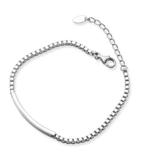The Basic Bar Bracelet in sterling silver. - Thumbnail 3