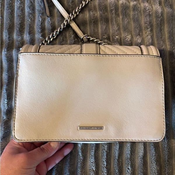 Rebecca Minkoff Small Love Leather neutral colored crossbody Bag - Thumbnail 3