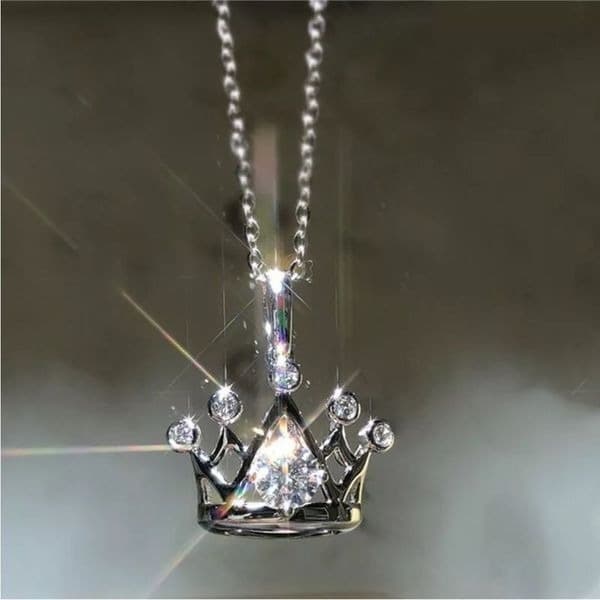 The Crown Jewel pendant necklace in 925 silver - Image 1