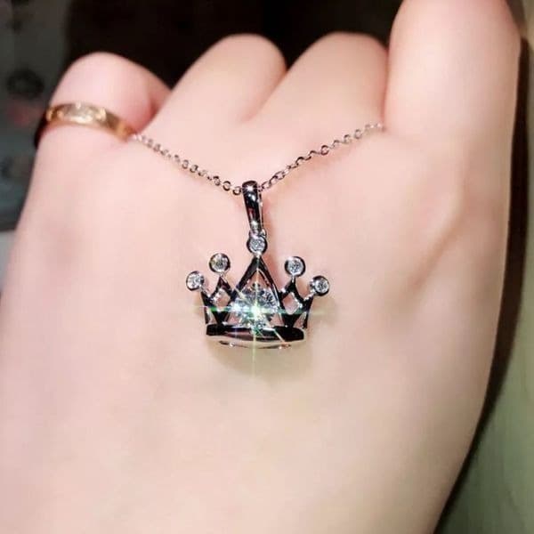 The Crown Jewel pendant necklace in 925 silver - Thumbnail 3