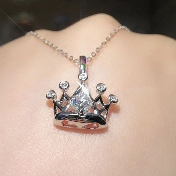 The Crown Jewel pendant necklace in 925 silver - Thumbnail 4
