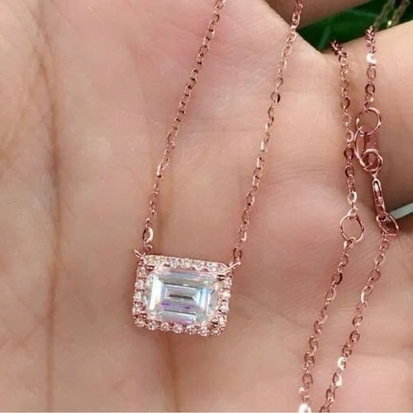 The Beauty Box luxury pendant necklace in 18k rose gold over 925 silver - Thumbnail 4