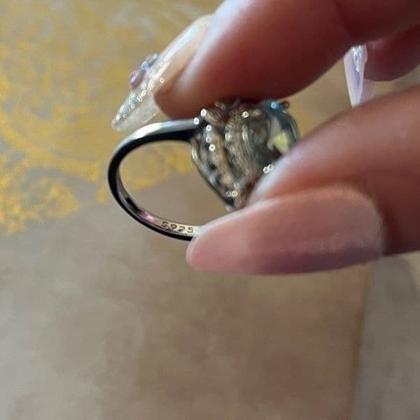 The Marina Statement Ring in Topaz and 925 sz 10 - Thumbnail 10