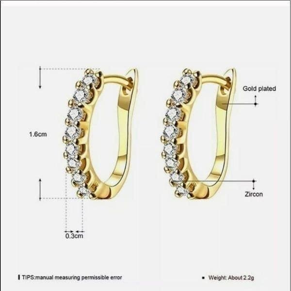 The Icon Pretty 14k Gold plated hoop earrings - Thumbnail 3