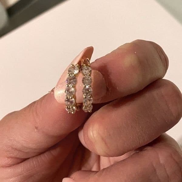 The Icon Pretty 14k Gold plated hoop earrings - Thumbnail 9