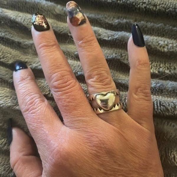 The Love is a Double Edged Sword ring in 925 silver - Thumbnail 8