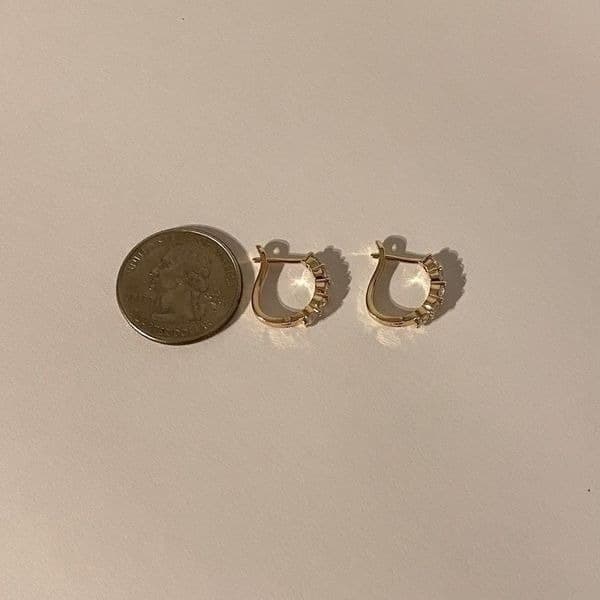 The Icon Pretty 14k Gold plated hoop earrings - Thumbnail 5