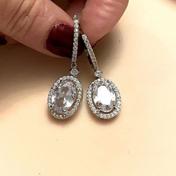The Living Large Estate inspired round drop earrings 925 - Thumbnail 6