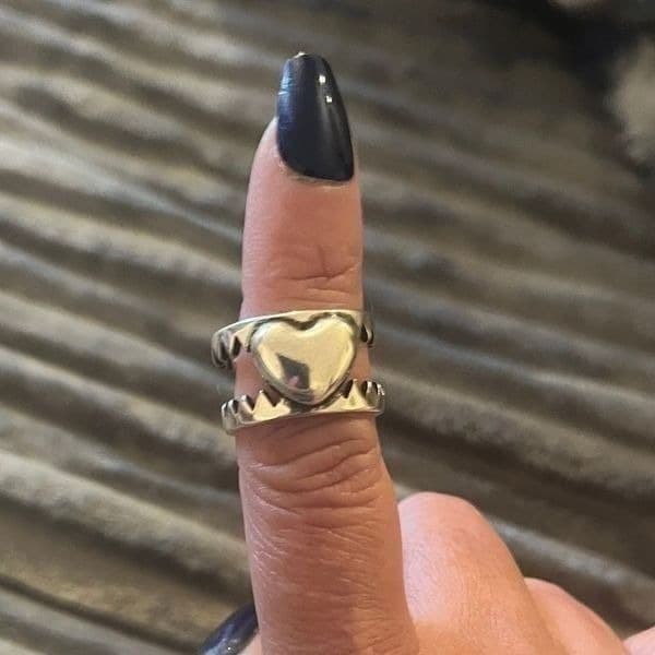 The Love is a Double Edged Sword ring in 925 silver - Thumbnail 6