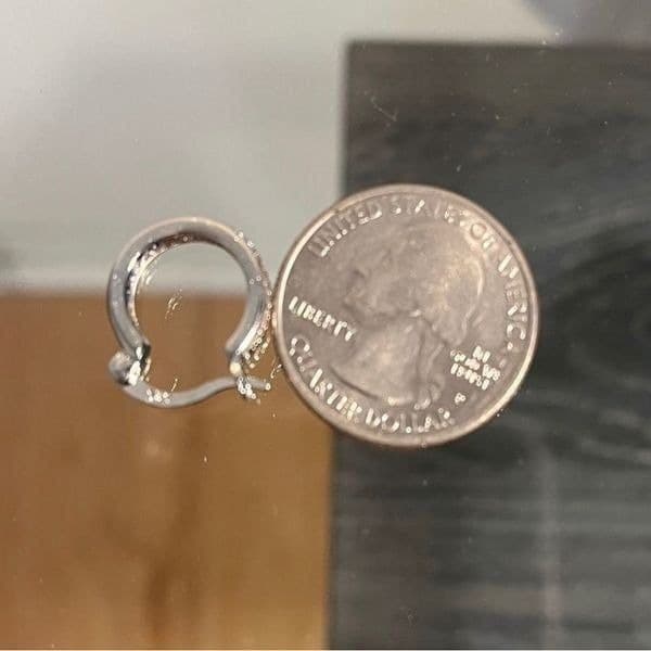 The Prize earrings w/ noble crystal zircon & sterling Silver - Thumbnail 2