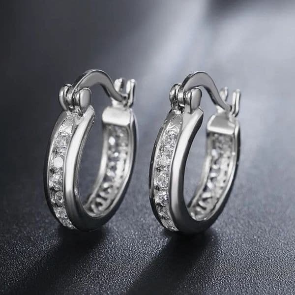 The Prize earrings w/ noble crystal zircon & sterling Silver - Thumbnail 4