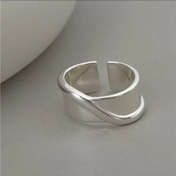 The Energy Band Ring in 925 silver adjustable - Image 1