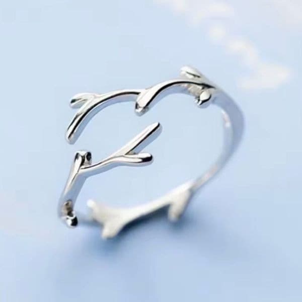 The Delicate vine adjustable 925 ring - Thumbnail 5