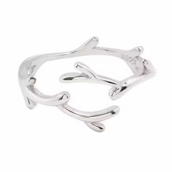 The Delicate vine adjustable 925 ring - Thumbnail 4