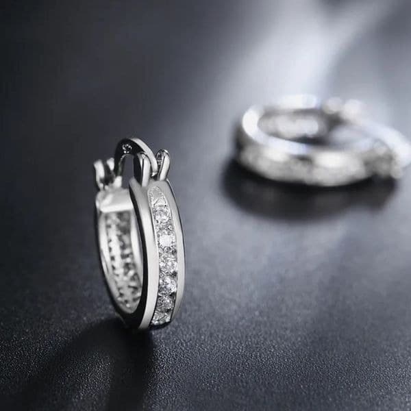 The Prize earrings w/ noble crystal zircon & sterling Silver - Thumbnail 3