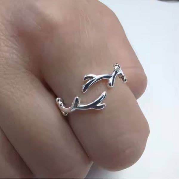 The Delicate vine adjustable 925 ring - Thumbnail 2