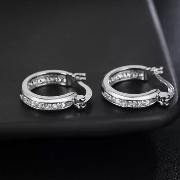 The Prize earrings w/ noble crystal zircon & sterling Silver - Thumbnail 8