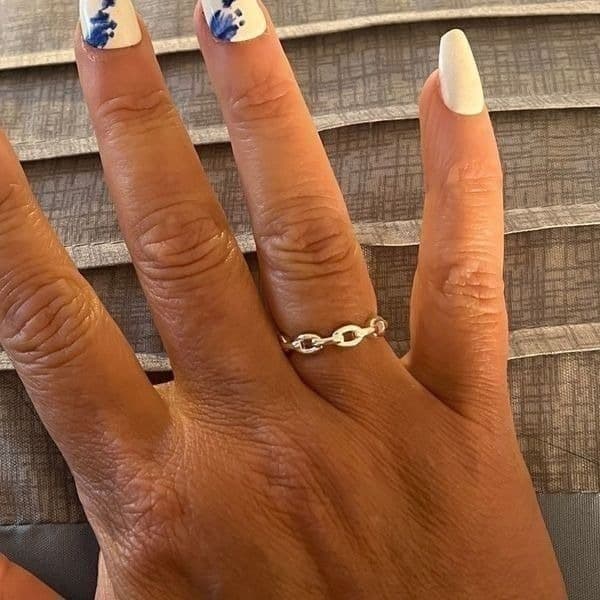 The Dainty Chain link Ring - Thumbnail 3