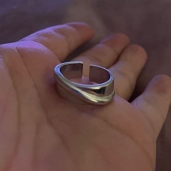 The Energy Band Ring in 925 silver adjustable - Thumbnail 4