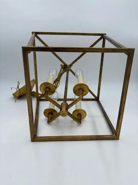 Brass Hanging Light Fixture - Thumbnail 3