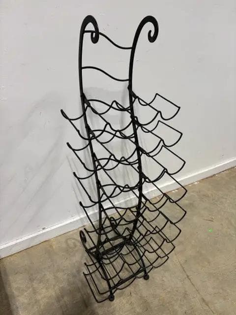Arthur Umanoff for Shaver Howard MCM Wrought Iron 32-Bottle Wine Tower - Thumbnail 2