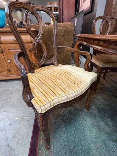 Century Wooden Dining Table With 6 Chairs - Thumbnail 3