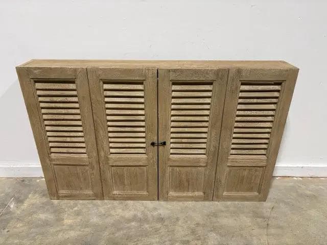 Ballard Designs Shutter TV Wall Cabinet - Image 1