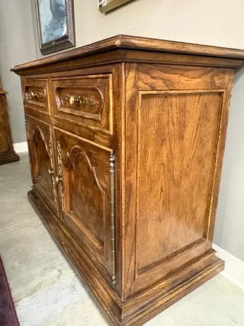 Century Sideboard On Wheels With 2 Drawers And 2 Doors - Thumbnail 2