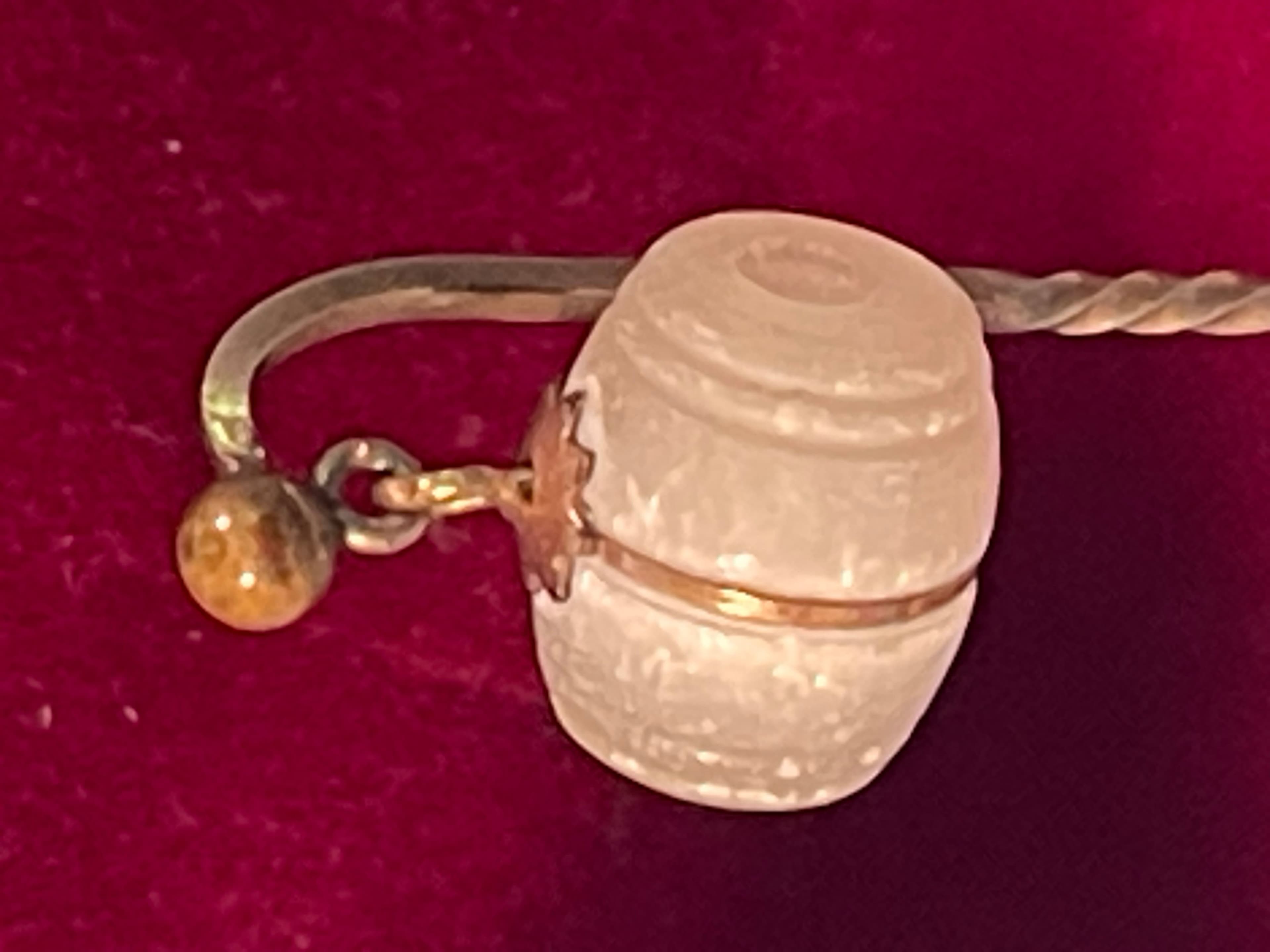 Victorian Era Stanhope Barrel Stick Pin Featuring Niagara Falls & Edson Taylor - Thumbnail 2