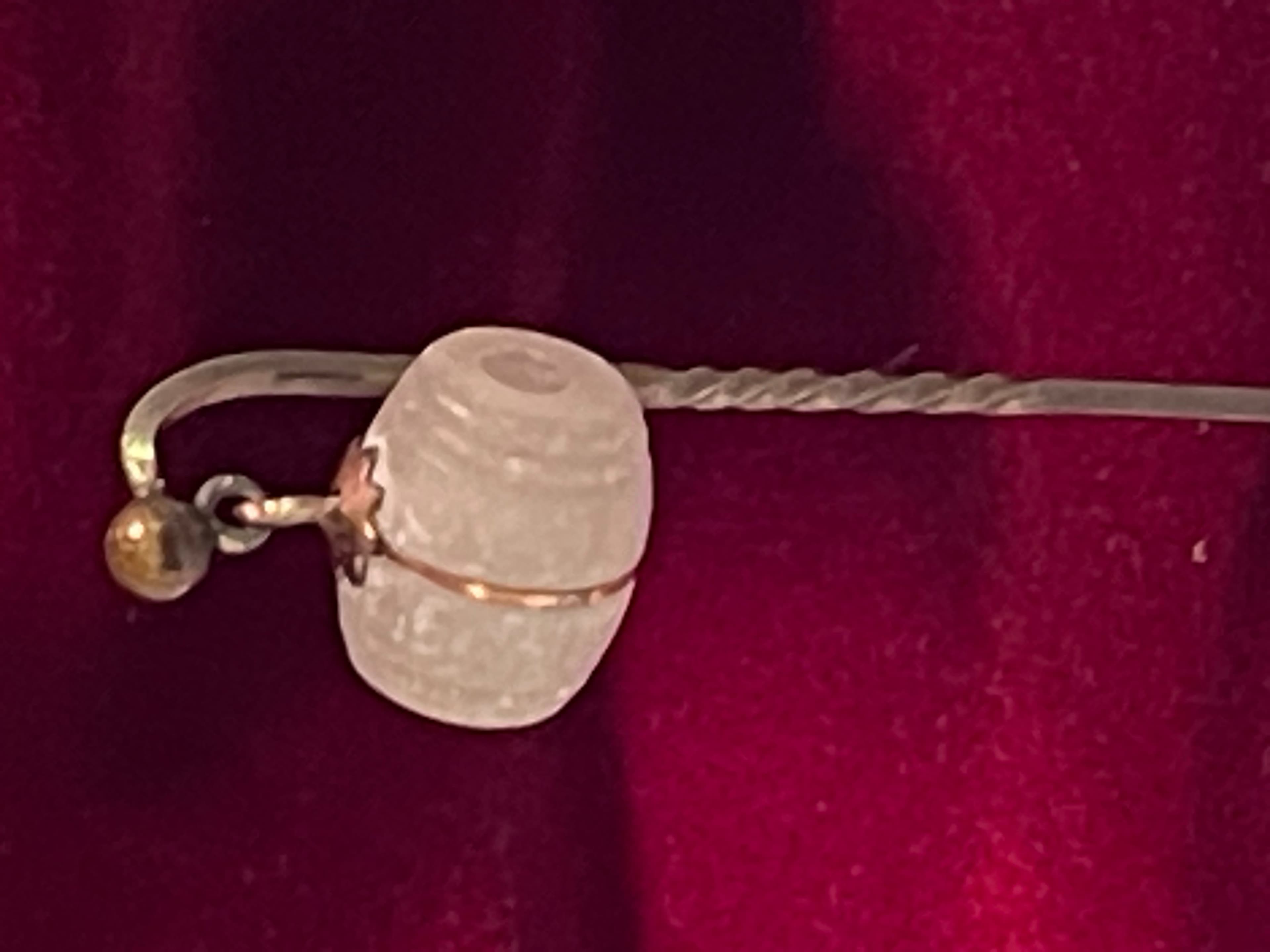 Victorian Era Stanhope Barrel Stick Pin Featuring Niagara Falls & Edson Taylor - Thumbnail 5