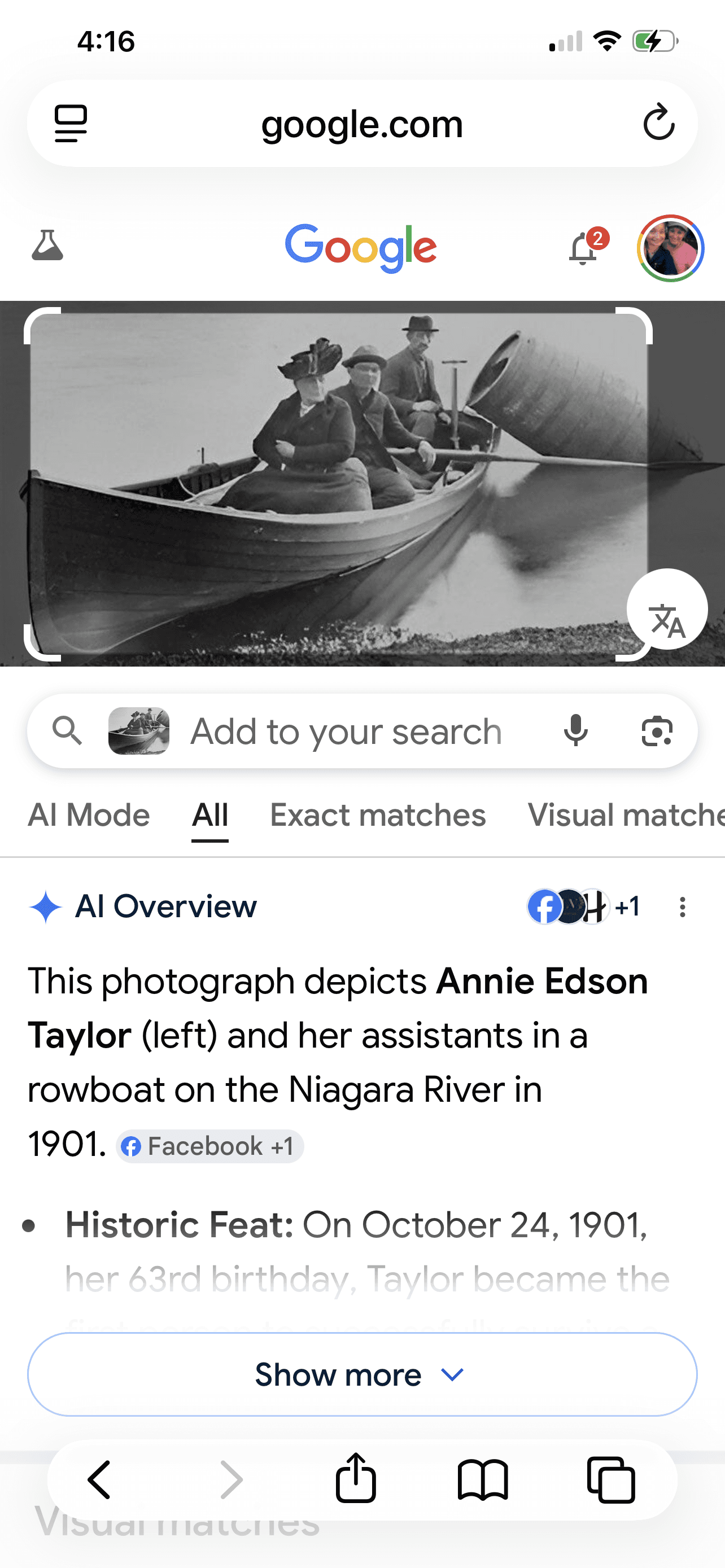 Victorian Era Stanhope Barrel Stick Pin Featuring Niagara Falls & Edson Taylor - Thumbnail 10