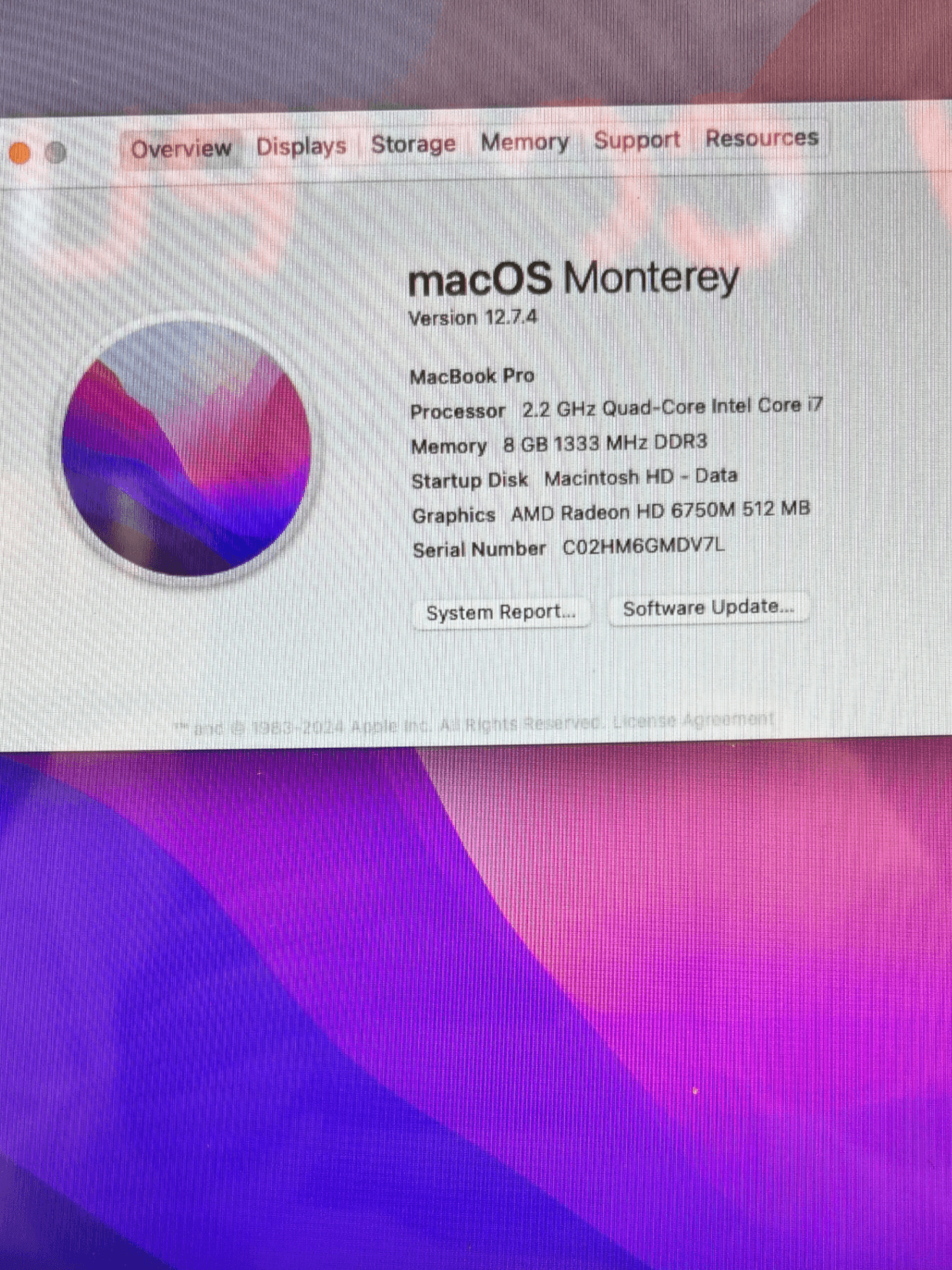 Apple MacBook Pro A1286 15" 2.2GHz i7 8GB RAM 500GB HDD - Thumbnail 3