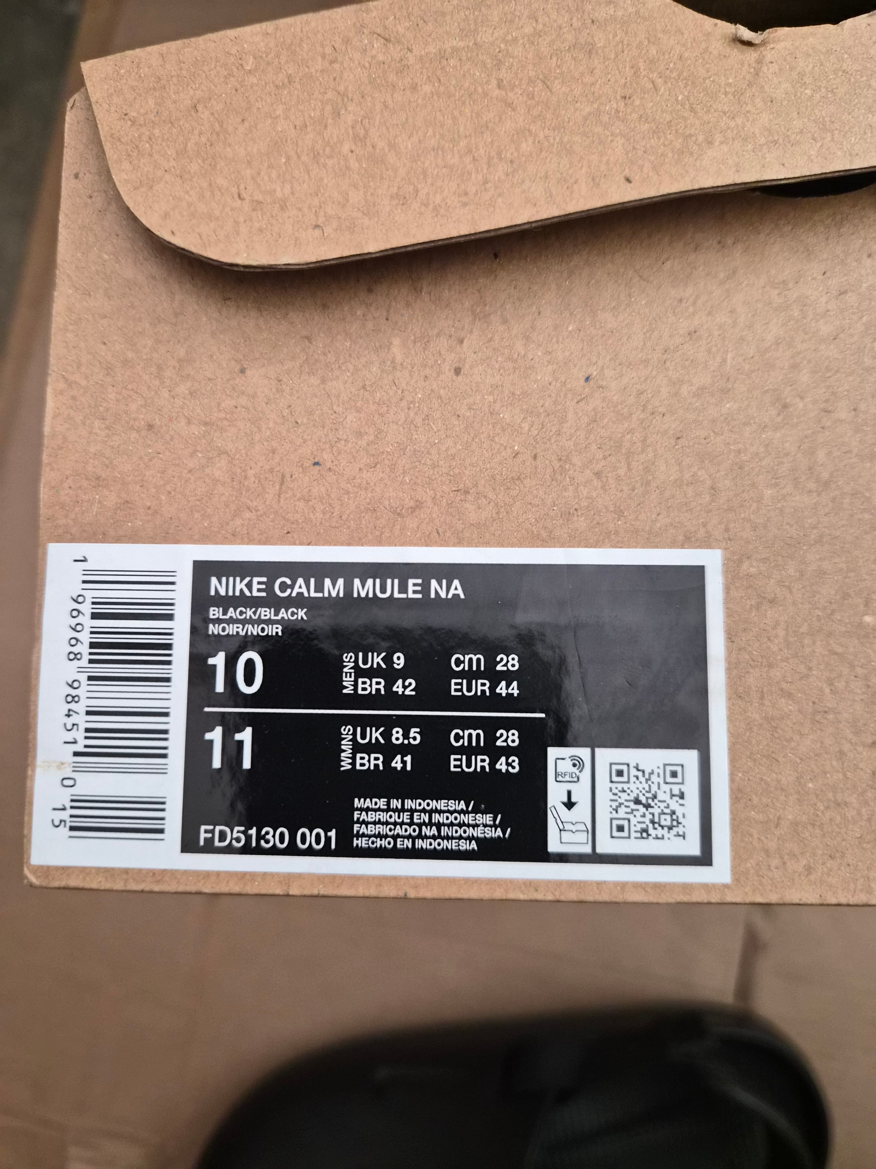 NIKE Calm Mule NA Men's Size 10, Black - Thumbnail 2