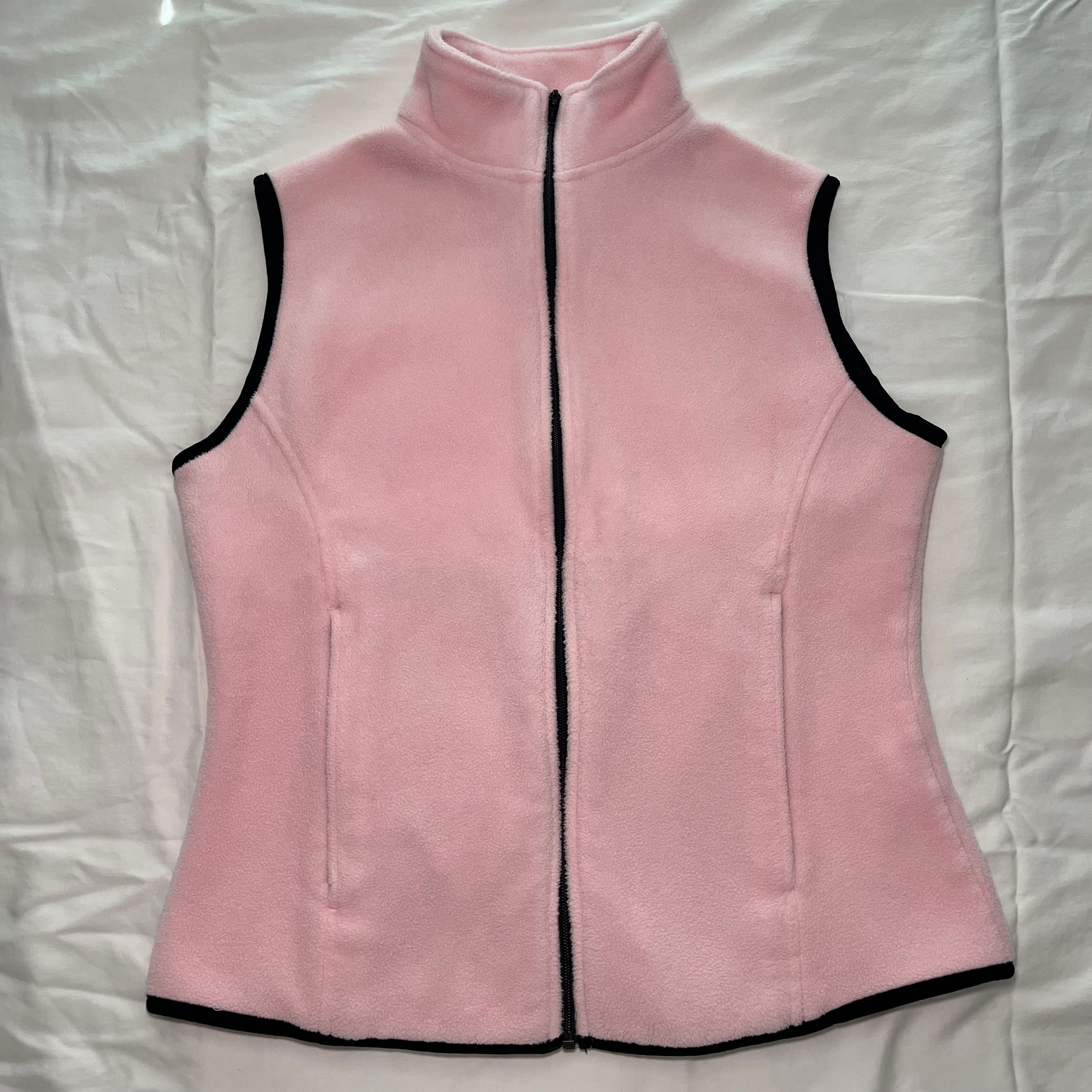 Port Authority Women's Pink Fleece Vest Size L y2k - Thumbnail 9
