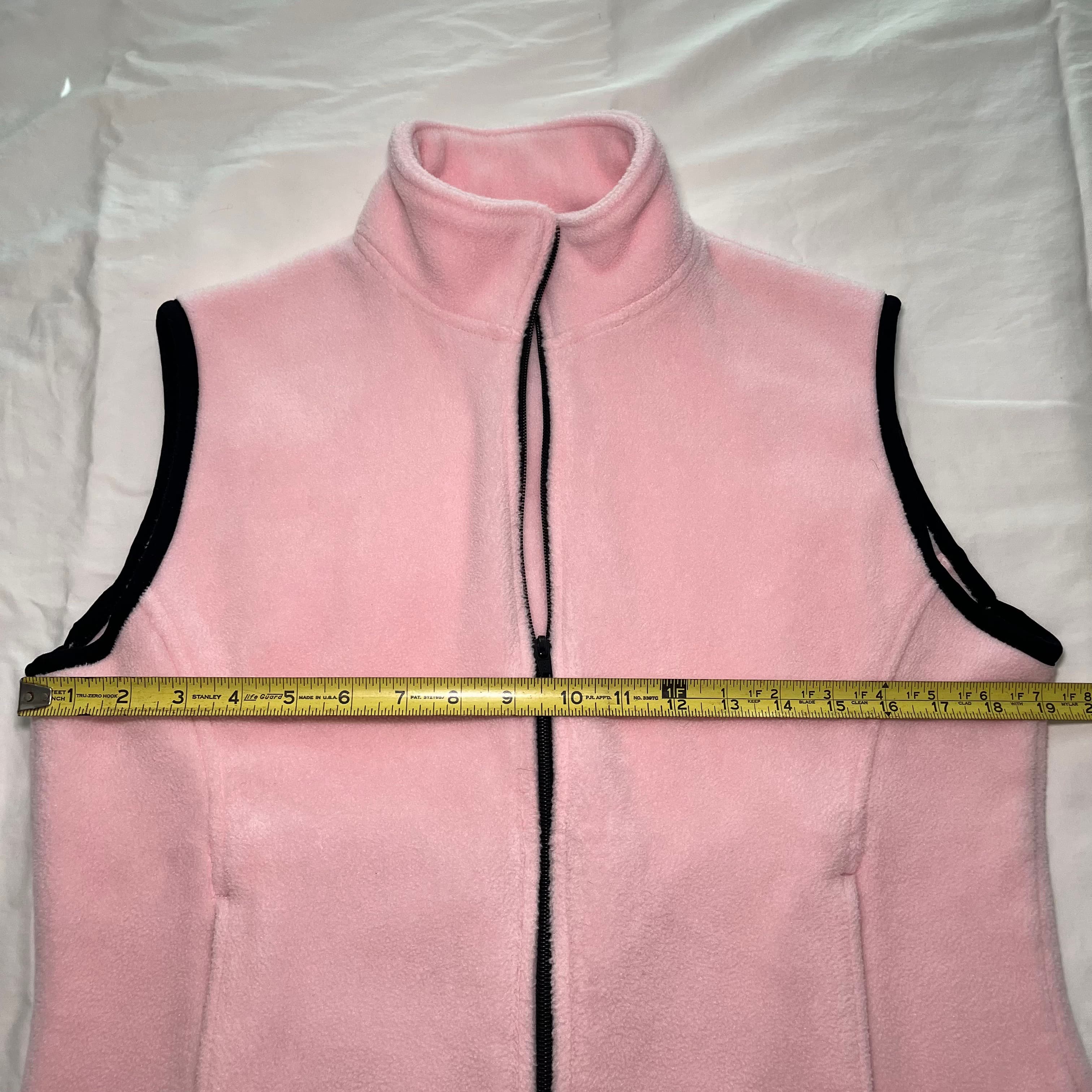 Port Authority Women's Pink Fleece Vest Size L y2k - Thumbnail 7