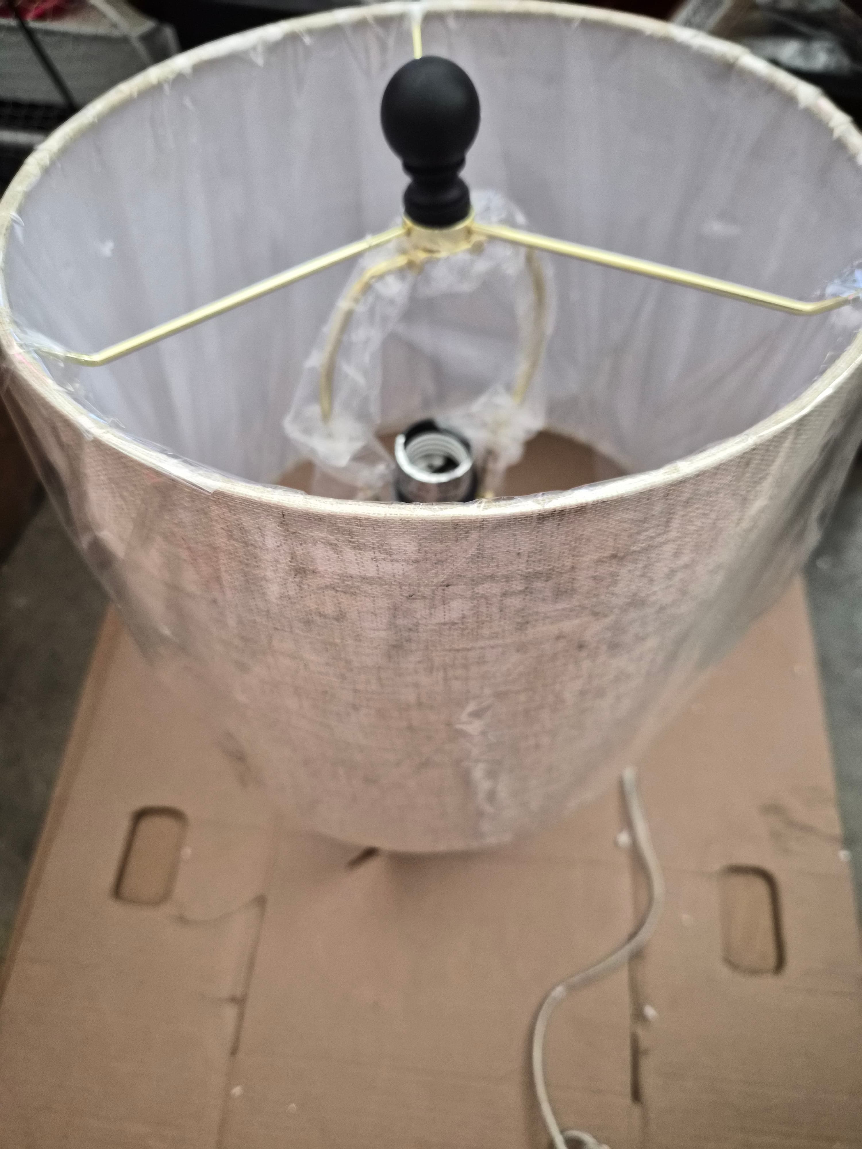 Jonathan Y Antler Table Lamp with Fabric Shade - Thumbnail 3