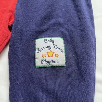 Vintage 90's Baby Looney Tunes Playtime Pants 12 Months RARE 1996 Warner Bros - Thumbnail 5