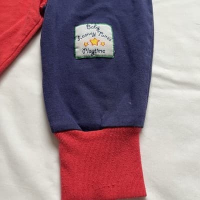 Vintage 90's Baby Looney Tunes Playtime Pants 12 Months RARE 1996 Warner Bros - Thumbnail 6